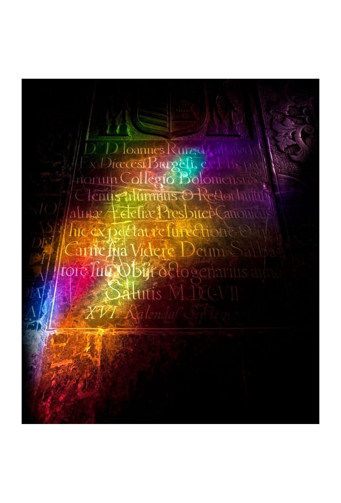 Stained glass reflection in the 10th Century Mezquita Mosque Cordoba City Province of Cordoba Andalucia Spain Canvas Art - Panoramic Images (24 x 18)