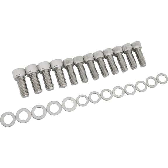 Stainelss Steel Fenton Header Bolts, Set/12, Fits Ford Flathead V8