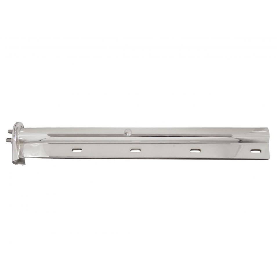 30" Stainless Steel Straight Mud Flap Hanger – 1 1/8" Bolt, Tapered, For Semi Truck