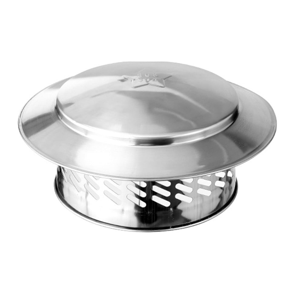 Stainles Steel Chimney Cap Exterior Wall Fresh Air Outlet Roof Pipe