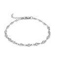 thumbnail image 1 of Stainles Steel Silver Open Circle Chain Bracelet for Women Adjustable, 1 of 4