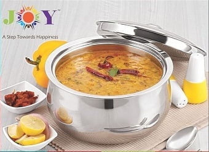 Joyus Stainless Steel Casserole and Hot Pot Set, 123mm x 208mm, 2000ml