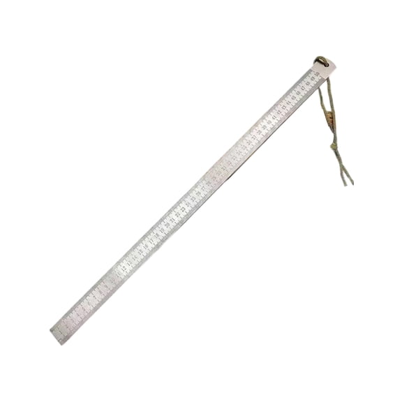 Stainless 50cm 20in Straight Ruler Thickened Measurement Tool Car Mount Defense Ruler Inch MM Double Side Scale