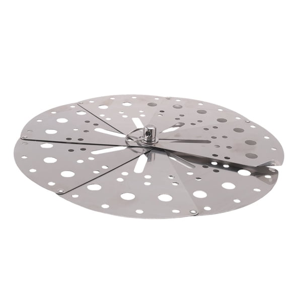 Stainless Adjustable Drop Lid Simmering Food Pot Cover Anti-Overflow Prevention Cover Steaming Rack