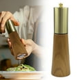 thumbnail image 1 of Stainless And Wood Manual Pepper Grinder Mill With Adjustable Ceramic Core Shaker Set For Kitchen Cooking And Entertaining, 1 of 9