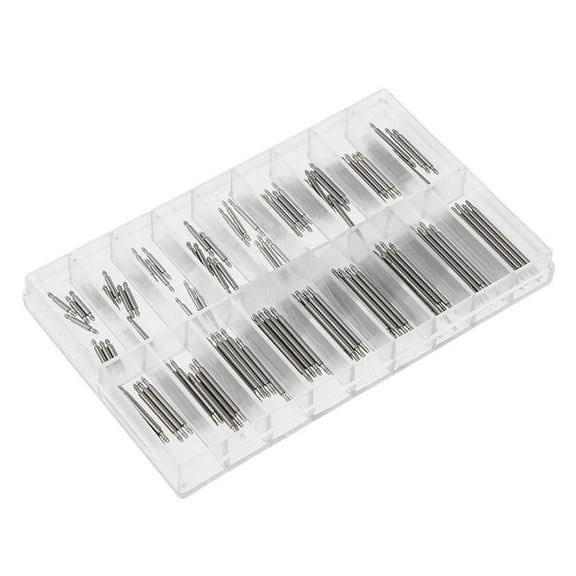 Stainless Band Spring Bar Strap Link Pins for Watchmaker Tools - 144Pcs