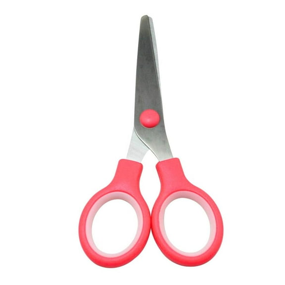 Stainless Blunt Tip Scissors with Color Rubber Grip Handle: 1CT