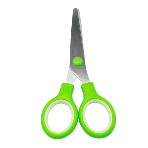 Stainless Blunt Tip Scissors with Color Rubber Grip Handle: 1CT