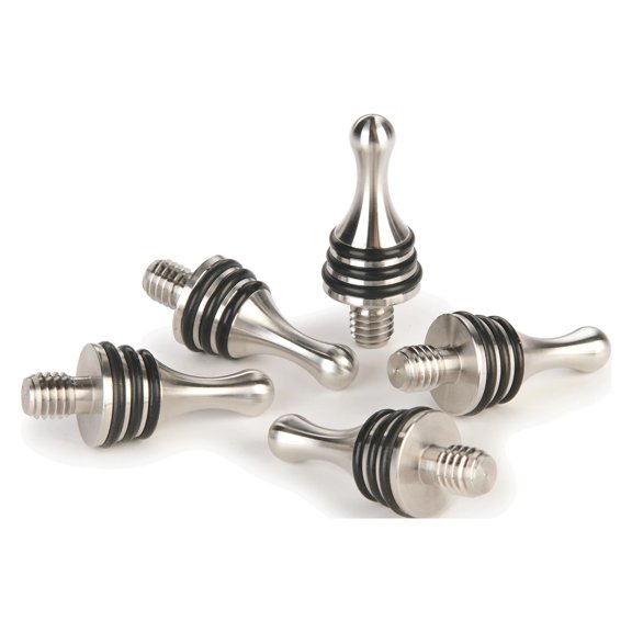 Stainless Bottle Stoppers Tear Drop Stainless Steel Bottle Stopper Turning Kit - 5 Piece