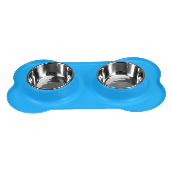 Stainless Bowls Dog for Dogs Feeder Feeding Pets Silicone