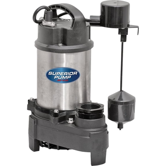 Stainless/Cast Submersible Sump Pump, Side Discharge - Single Pack