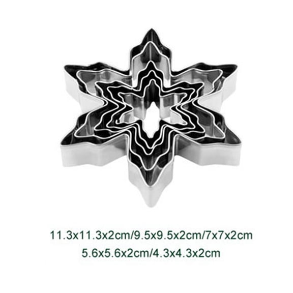 Stainless Christmas snowflake cookie cutters