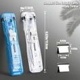 thumbnail image 1 of Stainless Clip Stapler Reusable One Slide Binding No Holes for Home Office Documents, 1 of 9