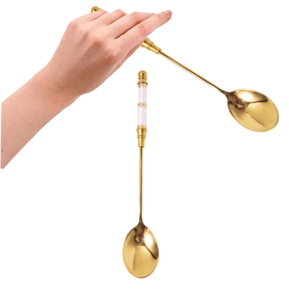 Stainless Coffee Spoon Musical Instrument Spoon Note Spoon Ice Spoon Drink Mixing Spoon Color Spoon Handle Spoon Tableware Kitchen Gadgets/ Stainless Steel Spoon J