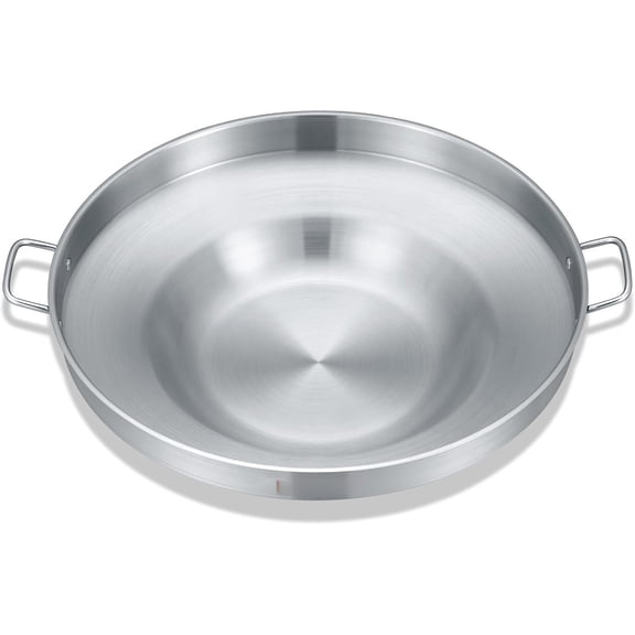 Stainless Comal Frying Bowl Cookware (22"), (S4008 S4812 S5612)