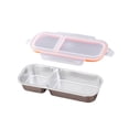 thumbnail image 1 of Stainless Container With divid Sections Lid Snacks Container Storage For Home Work Travel, 1 of 8