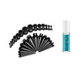 thumbnail image 1 of Stainless Ear Stretching Kit Black Plugs & Tapers 36pc &Pcare Soothing Lubricant, 1 of 8