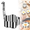 thumbnail image 1 of Stainless Egg Boiler Steamer Spoon Set（Flower Shape） Kitchen Egg Boiling Rack Durable Stainless Material Non-Stick Poached Egg Container Travel Camping Cookware Heat-Resistant Anti-Scald Handle, 1 of 7