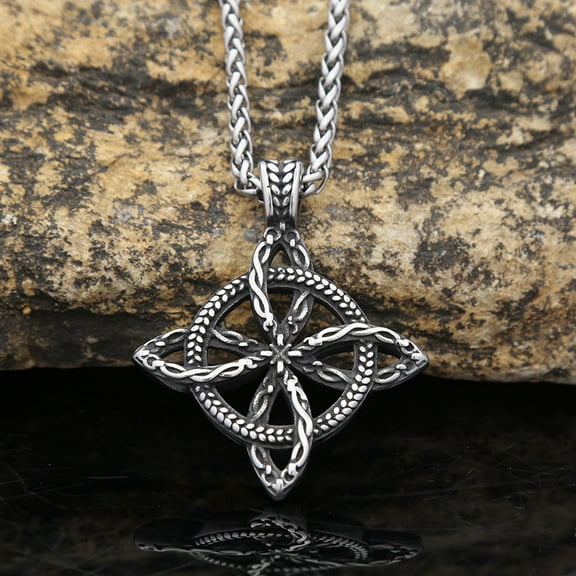 Stainless Eternal Knot Pendant Necklace