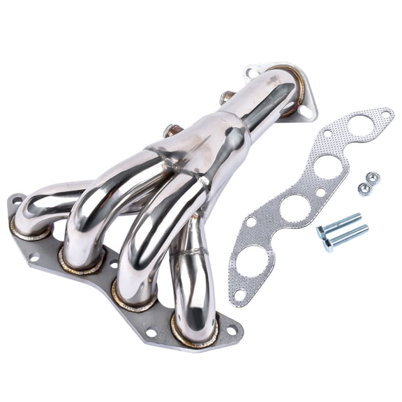 Stainless Exhaust Manifold Header for 01-05 Honda Civic Dx/Lx 1.5"/2.0" - SKU: 09048607 - T304 Steel - Engine Upgrade - Performance Exhaust