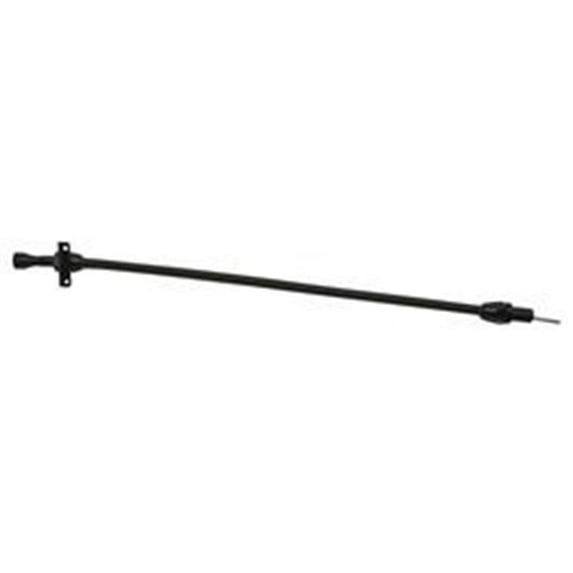 Stainless Firewall Mount Flexible Transmission Dipstick - Black for Gm 700R4