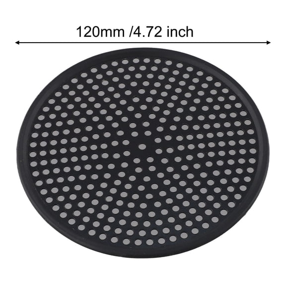 Stainless Floor Drain Cover Rust-Resistant Bathroom Waste Water Outlet With Anti-Clogging Hair Collector And Efficient Drainage System For Showers Kitchens Laundry Rooms(Black circular)