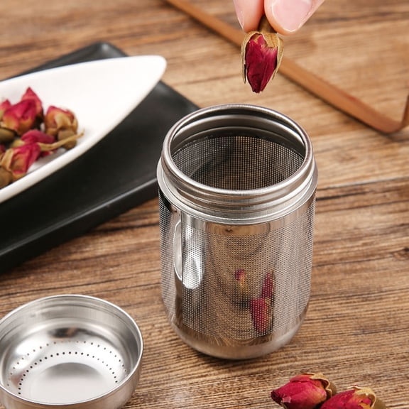 Stainless Infuser Basket for Wide Mouth Bottles Cold Brew Tea Fruit Flavor Fine Mesh Dishwasher Safe Filter Tube