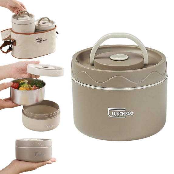 Stainless Insulated Soup Lunch Container Wide Mouth Thermos Work Outdoor