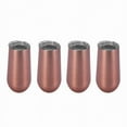 thumbnail image 1 of Stainless Insulated Wine Tumbler with Lid -6 Oz , (4 Pack), 1 of 6