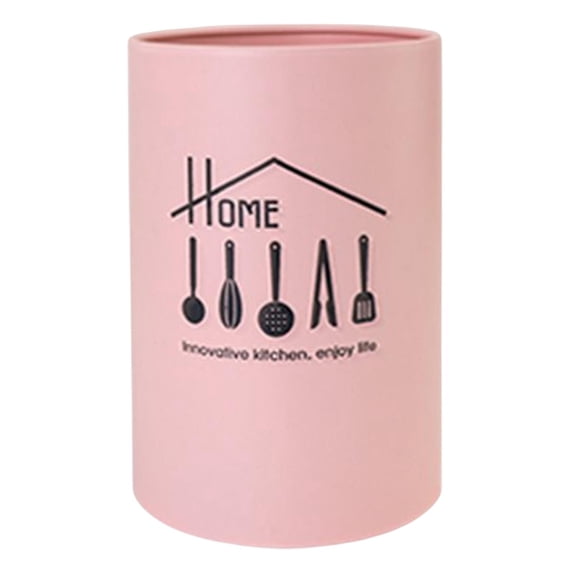 Stainless Kitchen Utensil Holder, Holder Draining Storage Rack Pink