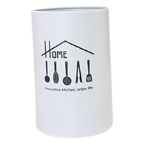 Stainless Kitchen Utensil Holder, Holder Draining Storage Rack White