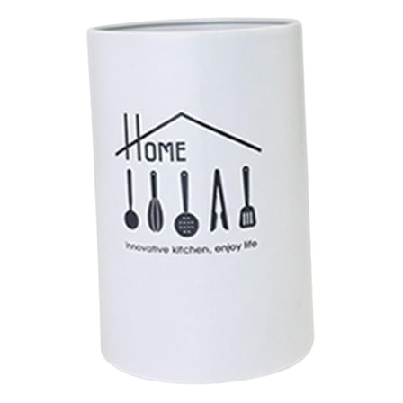 Stainless Kitchen Utensil Holder, Holder Draining Storage Rack White