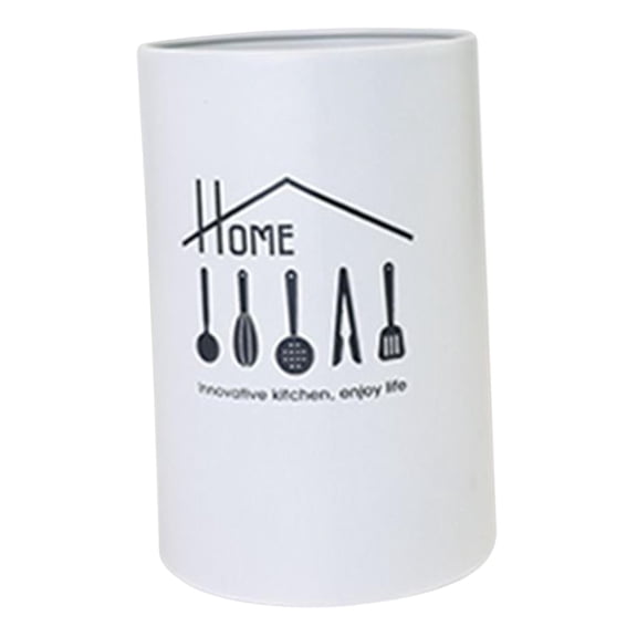 Stainless Kitchen Utensil Holder, Holder Draining Storage Rack White