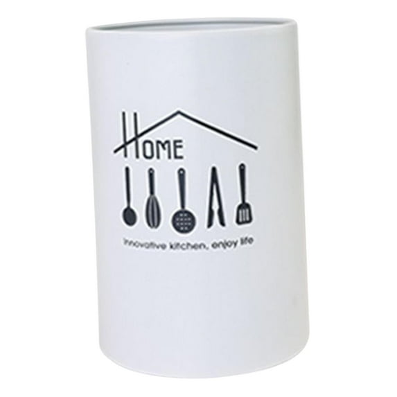 Stainless Kitchen Utensil Holder, Holder Draining Storage Rack White