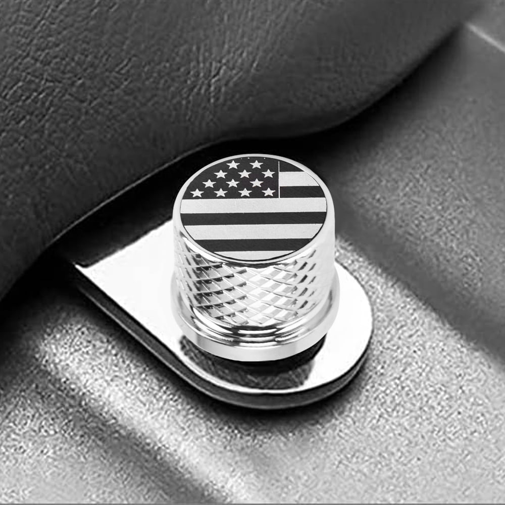 Eumti Stainless Steel Knurled Fender Seat Bolt Kit - 1/4-20 Thread, Skull Pattern, For Harley Davidson Motorcycles - View #13