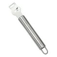 thumbnail image 1 of Stainless Lemon Zester & Channel Knife, 5-Hole Citrus Grater with Comfortable Grip Handle, 2-In-1 Kitchen Tool for Zesting & Garnishing Cocktails, Desserts & Seafood , Stainless Steel Lemon Grater*1, 1 of 8