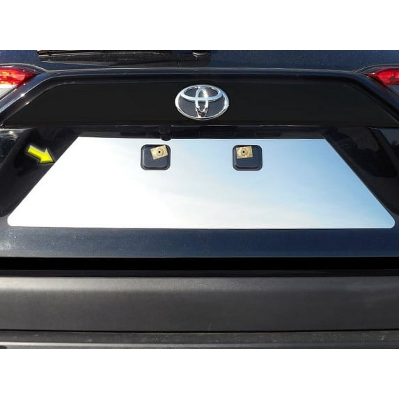 Stainless License Plate Bezel 1Pc Fits 2019-2020 Toyota Rav4 LP19180 QAA