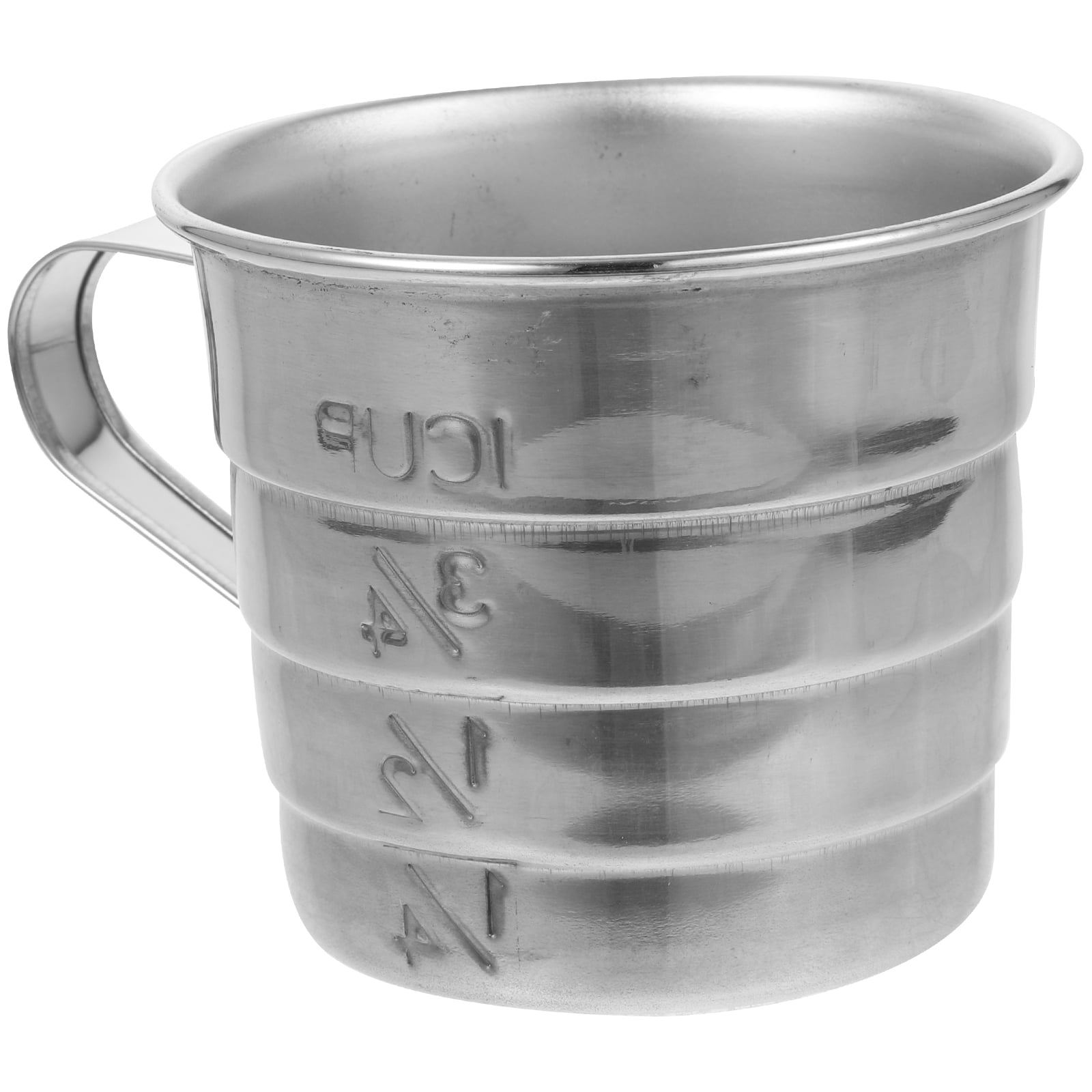 Stainless Milliliter Coffee Measuring Cup Clear Scale Graceful Arc