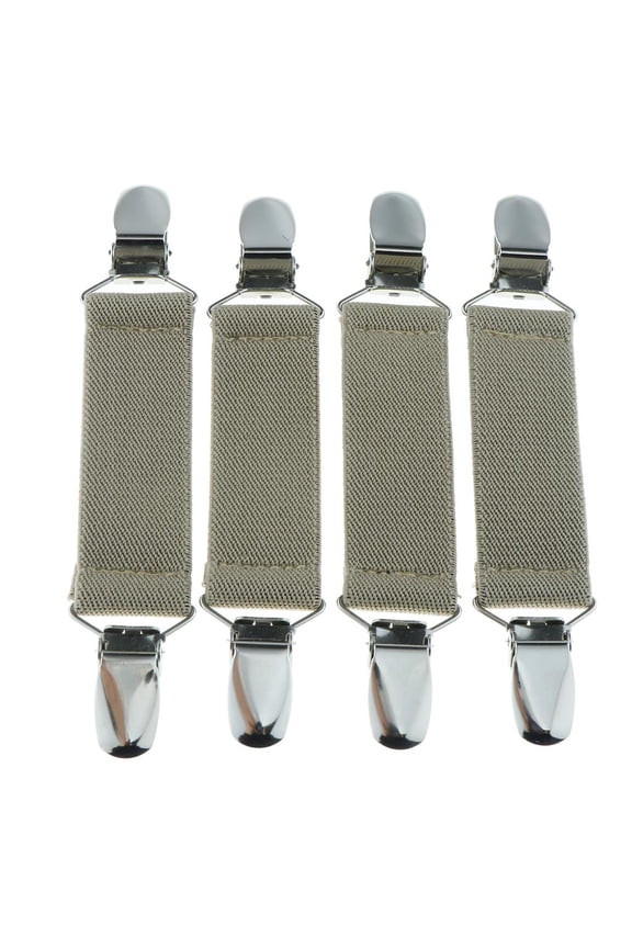 Stainless Mitten Clips Elastic for Kids Beige