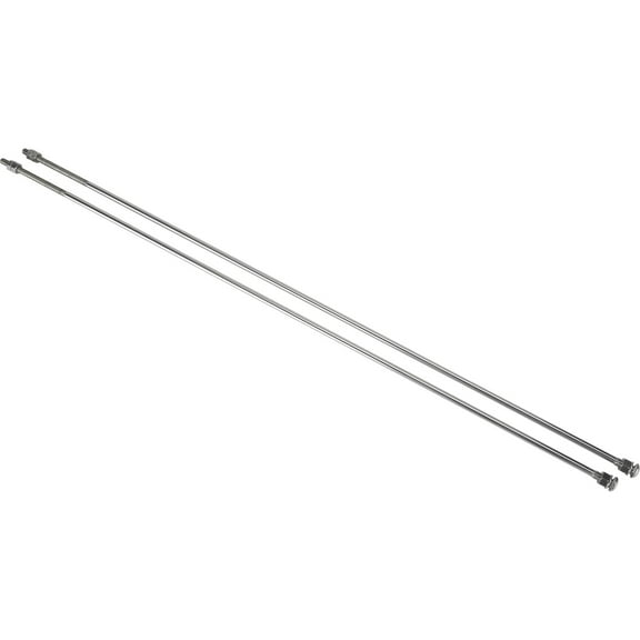 Speedway Motors Stainless Radiator Support Rods Polished Solid Stainless Pair, 32.5 Inch Length 5/16-24 Threads, Compatible with 1932- 1936 Fords