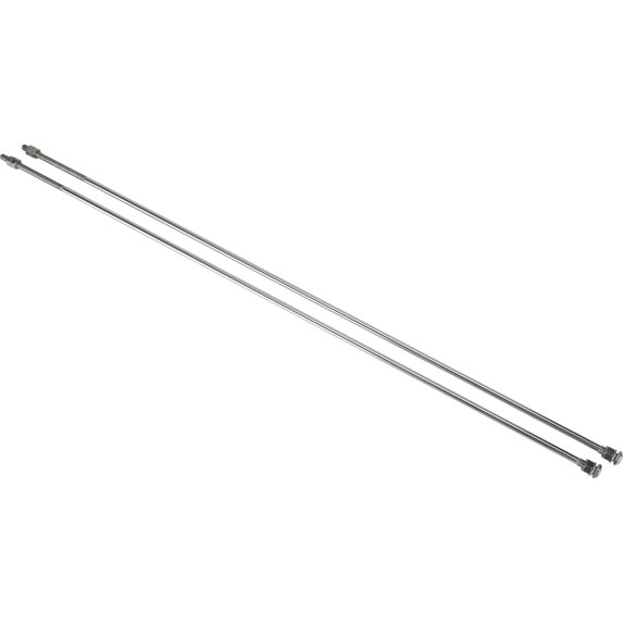 Speedway Motors Stainless Radiator Support Rods Polished Solid Stainless Pair, 32.5 Inch Length 5/16-24 Threads, Compatible with 1932- 1936 Fords