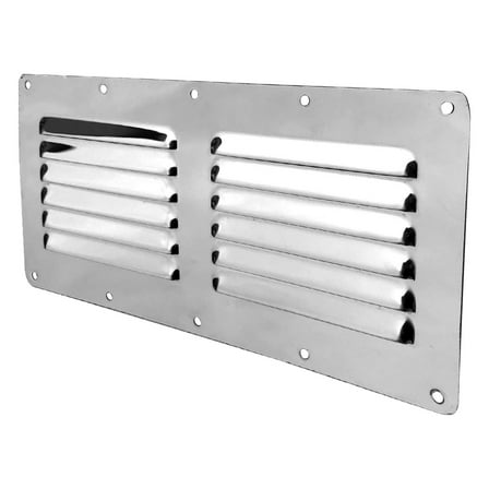 Stainless Range Hood Vent (Grill Louver Panel, Outdoor Kitchen Accessory), Corrosion-Resistant Louvered Vent Panel Ensures Outdoor Kitchen Airflow, Vent Stainless, By Meiiso