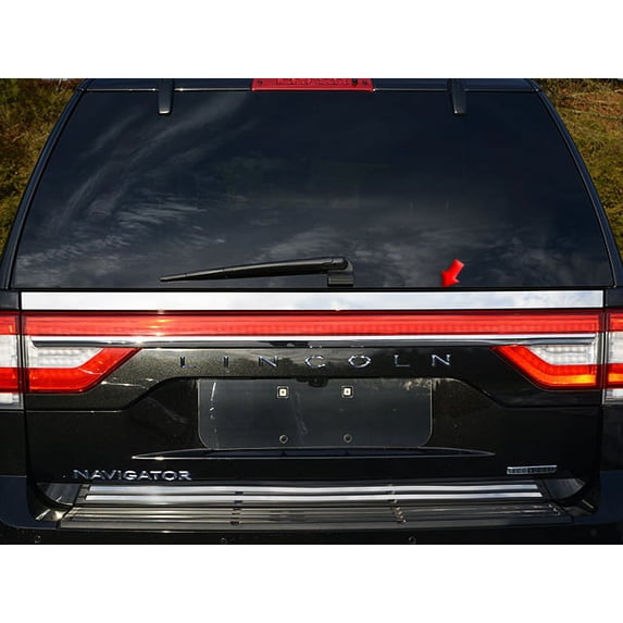 Stainless Rear License Trim 1Pc Fits 2015-2017 Lincoln Navigator LB55655 QAA