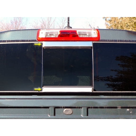 Stainless Rear Window Set 2Pc Fits 2015-2020 Chevrolet Colorado RW55150 QAA