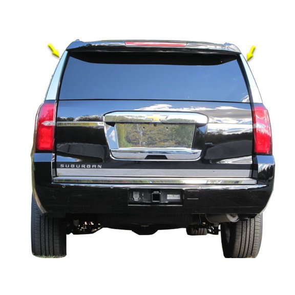 Stainless Rear Window Set 2Pc Fits 2015-2020 Chevrolet Suburban RW55195 QAA