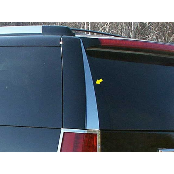 Stainless Rear Window Trim 2Pc Fits 2007-2014 Cadillac Escalade RW47255 QAA