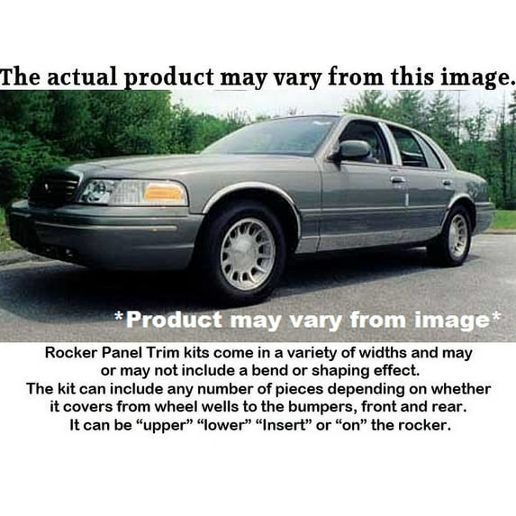 Stainless Rocker Panel Trim 12Pc Fits 1992-97 Mercury Grand Marquis TH32480 QAA