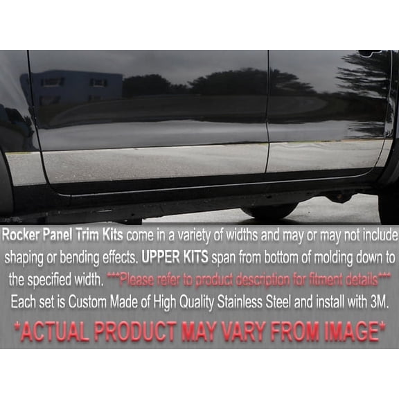 Stainless Rocker Panel Trim 12Pc Fits 2000-2006 Chevrolet Silverado TH40173 QAA