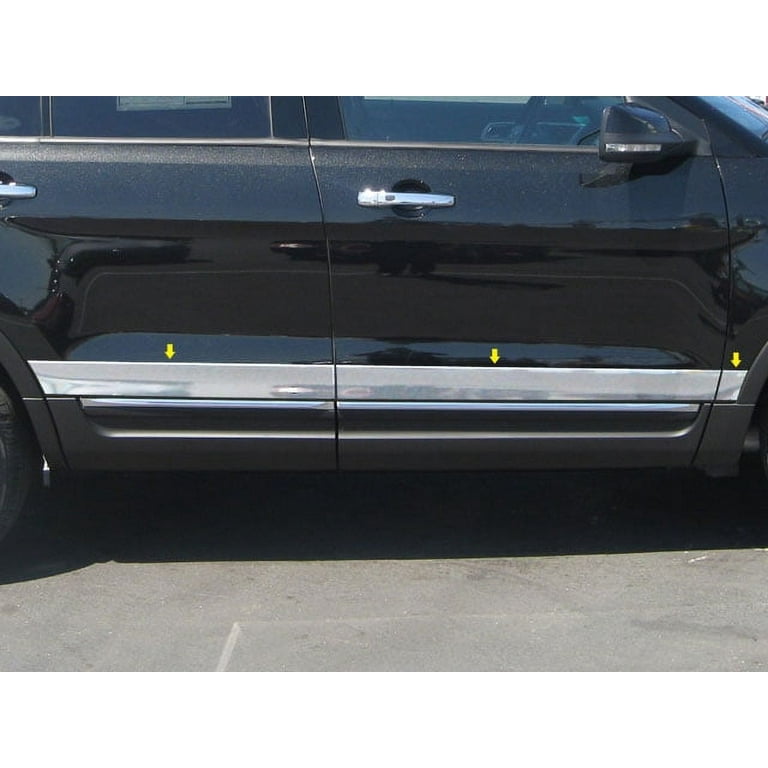 Fit For 2011-2019 Ford Explorer 6PC Kit Gloss Black Door Pillar Cover Trim Posts