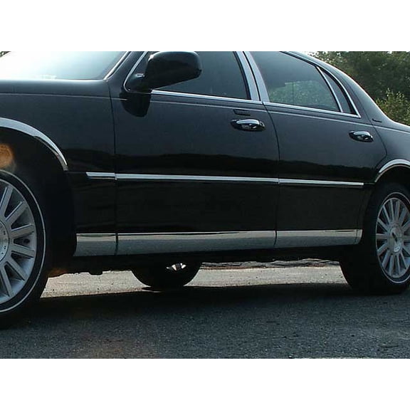 Stainless Rocker Panel Trim 8Pc Fits 1998-2011 Lincoln Town Car TH38680 QAA